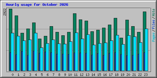 Hourly usage for October 2026